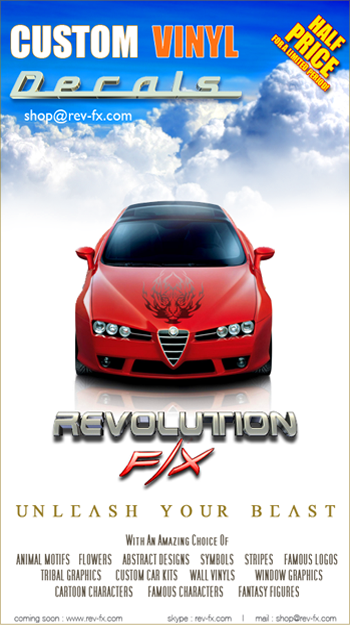 revolution advert design vinyl graphics